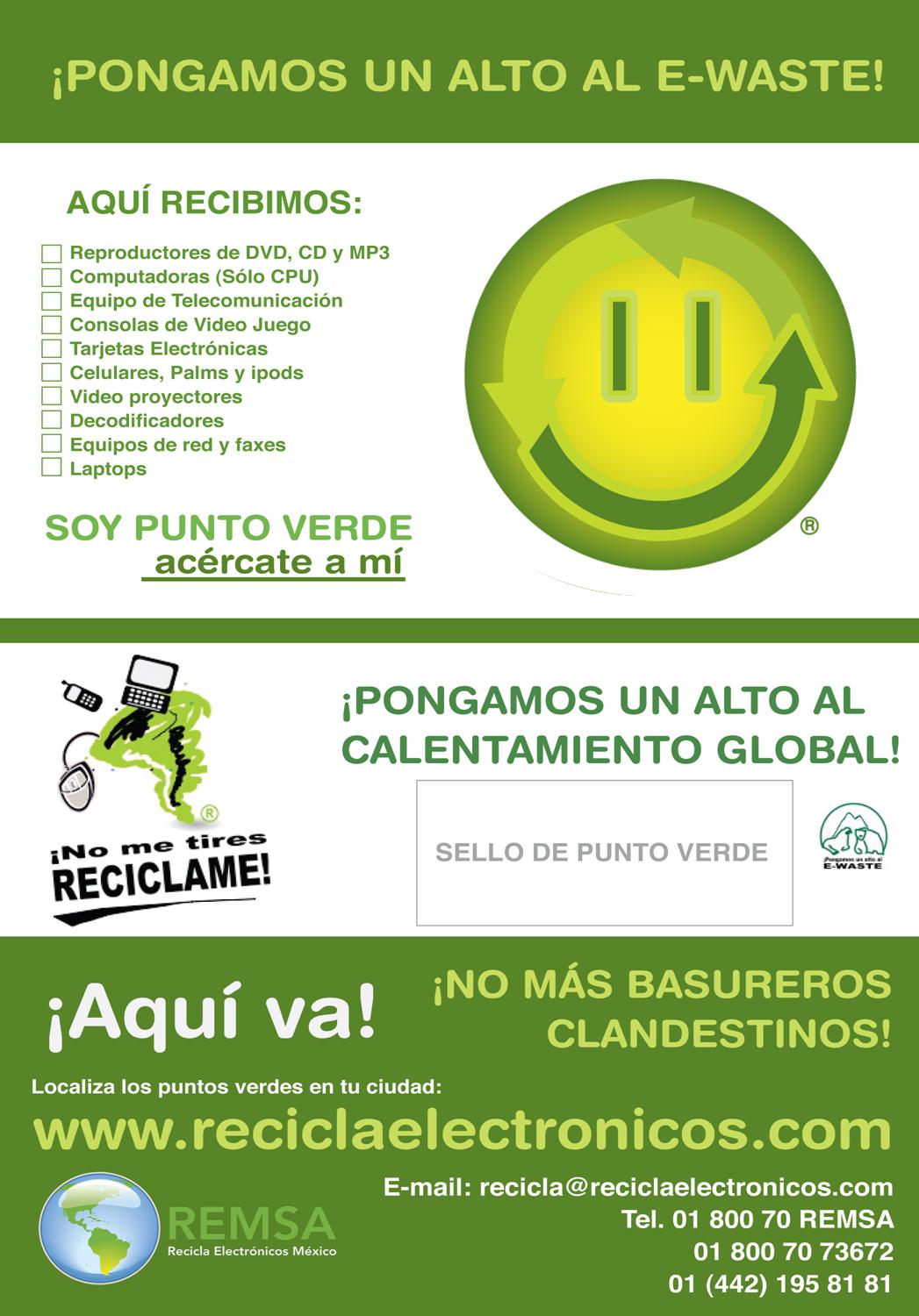 poster puntos Recicla Electrónicos Blog